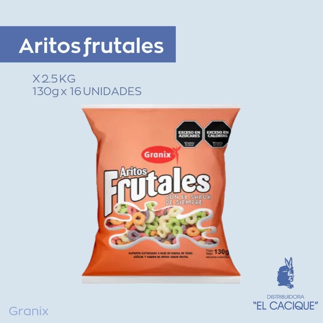 ARITOS FRUTALES 16 X 130 GRS. GRANIX