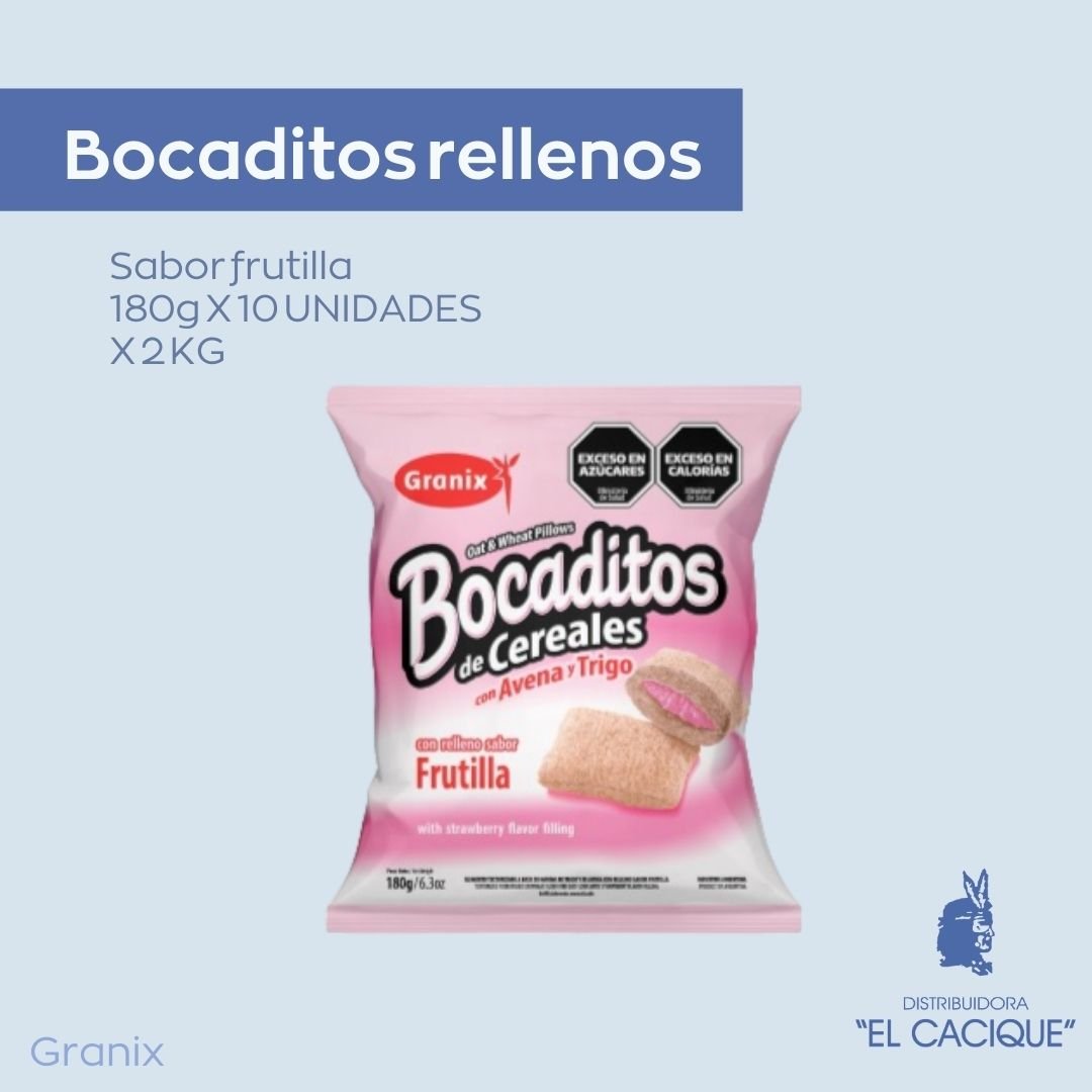 Bocad.Rell.c/crema  frut. X 2 KG.GRANIX