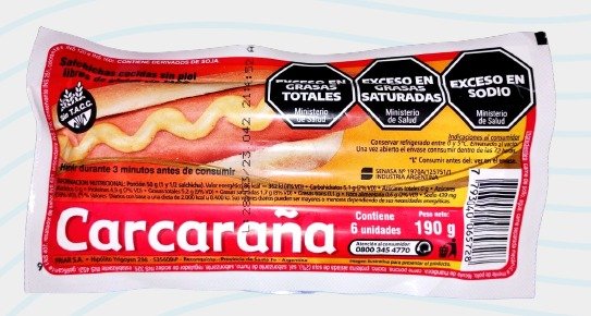 SALCHICHAS 35 x 6 X 190 G.CARCARAÑA