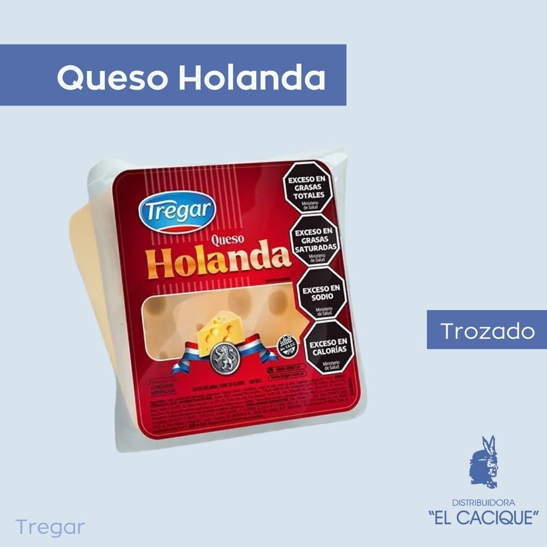 QUESO HOLANDA TROZ TREGAR x 12 porc.