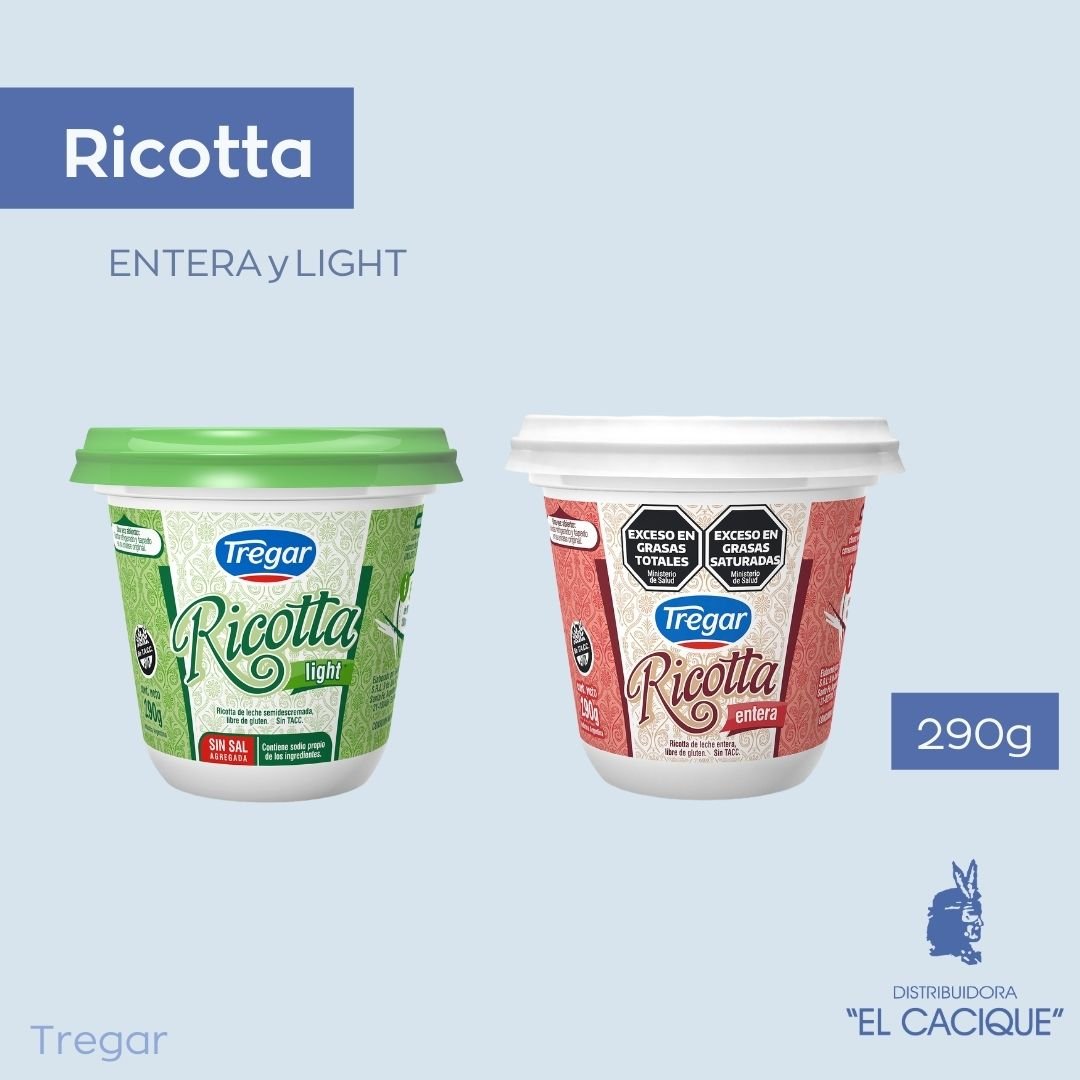 RICOTA ENTERA X 300 GRS. TREGAR