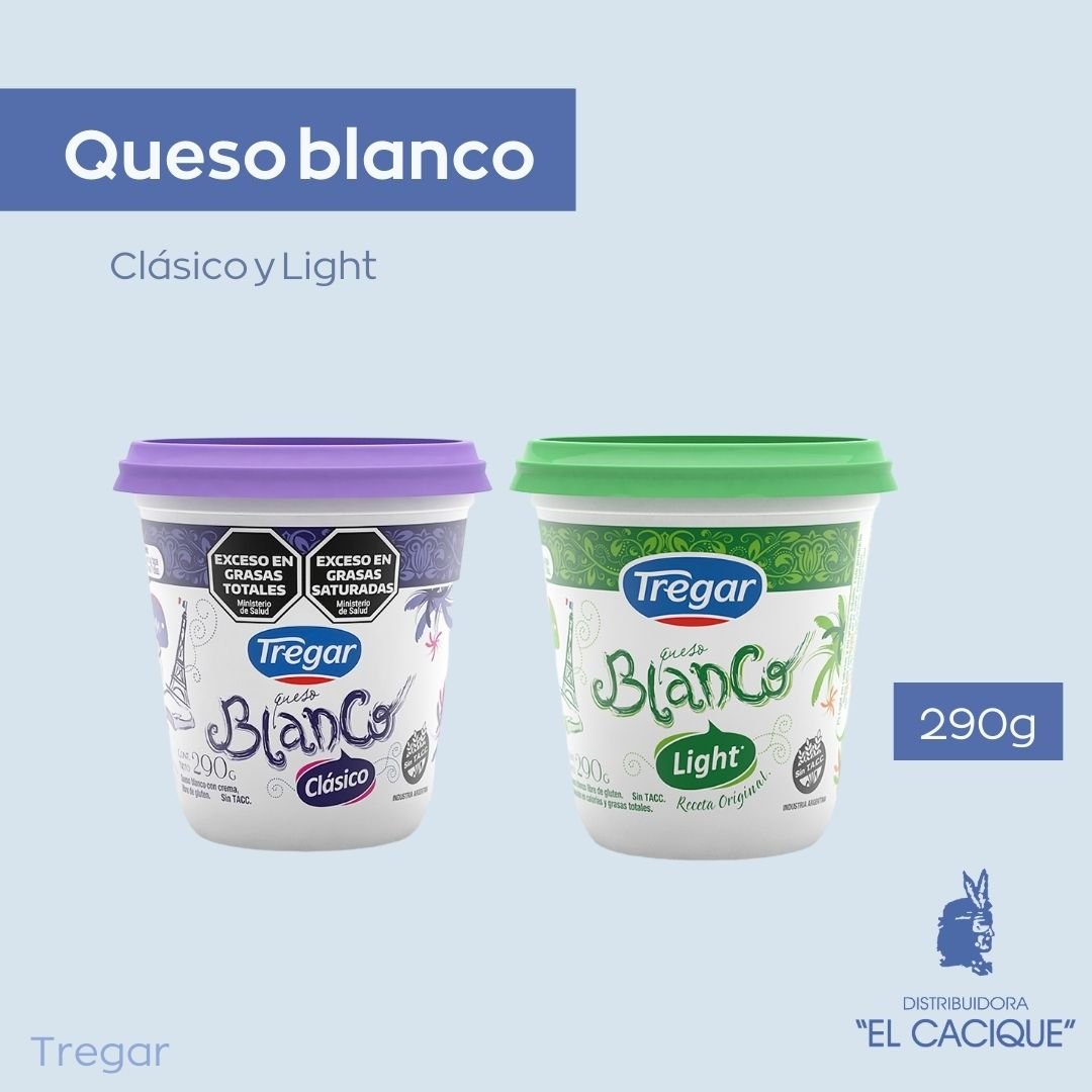 QUESO BLANCO CLASICO 12 X 290 GRS. TREGAR