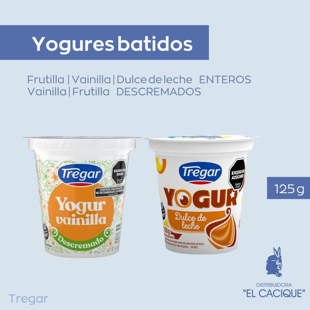 YOGUR ENT. VAINILLA 24 X 125 TREGAR