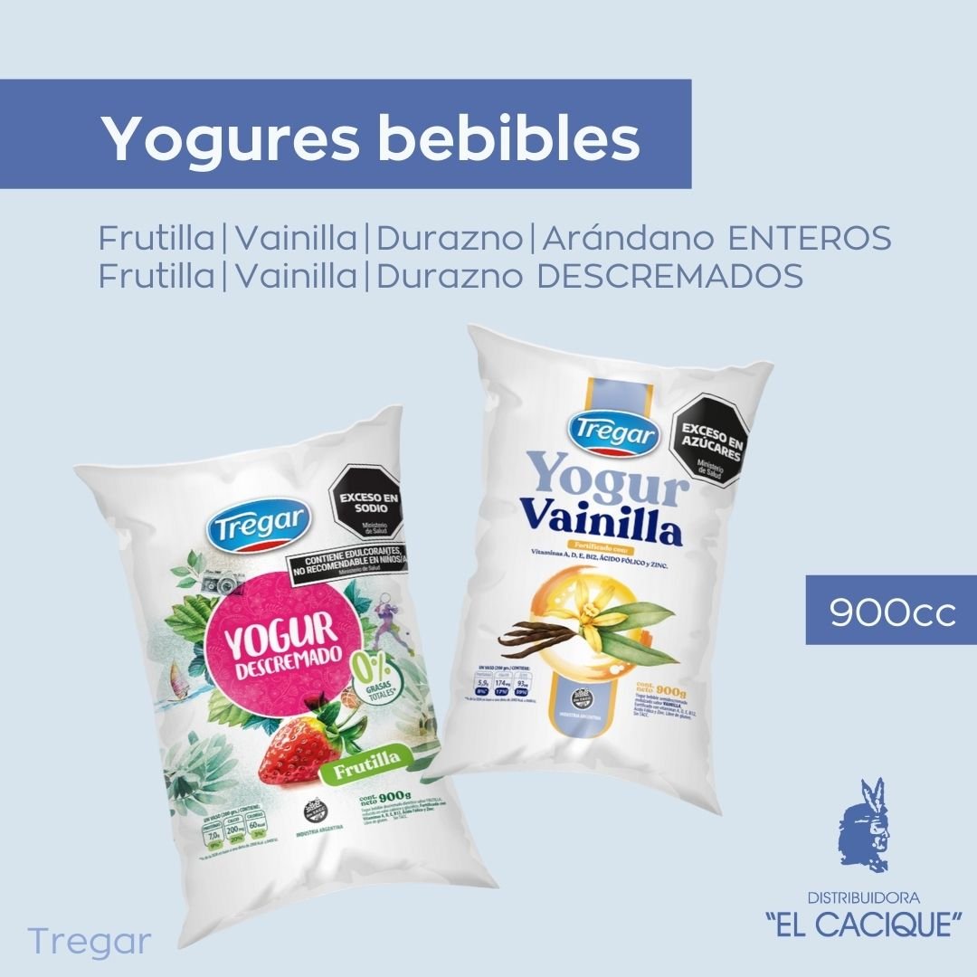 YOGUR ENT. ARANDANO 18 X 900 GR. TREGAR