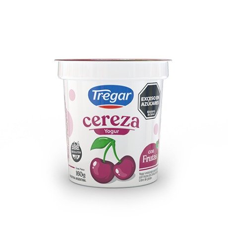 YOGUR ENTERO CEREZAS. 18 x 160 gr. TREGAR