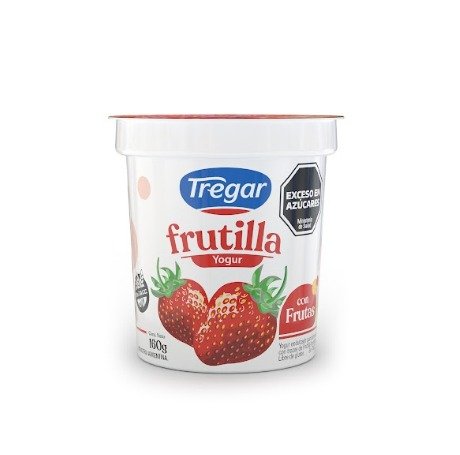 YOGUR ENTERO FRUTILLA 24 X160 TREGAR