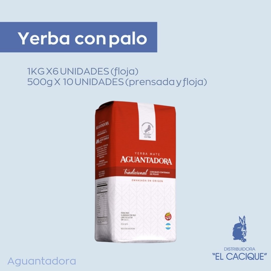 YERBA AGUANTADORA  C/P 6 x 1 Kg.floja